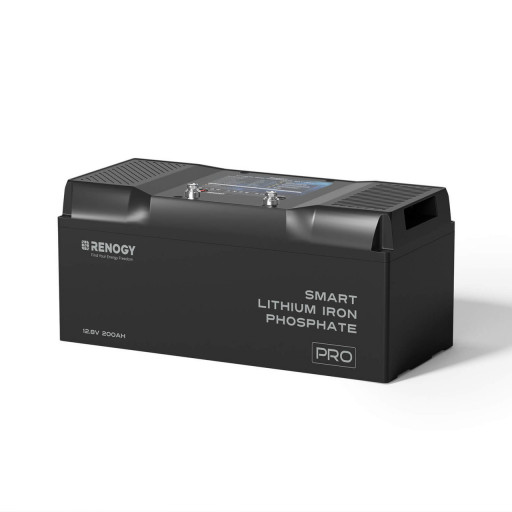 12В 200Ач Профессиональный Смарт Литиевый LiFePO4 Аккумулятор с Bluetooth и Функцией Самонагрева